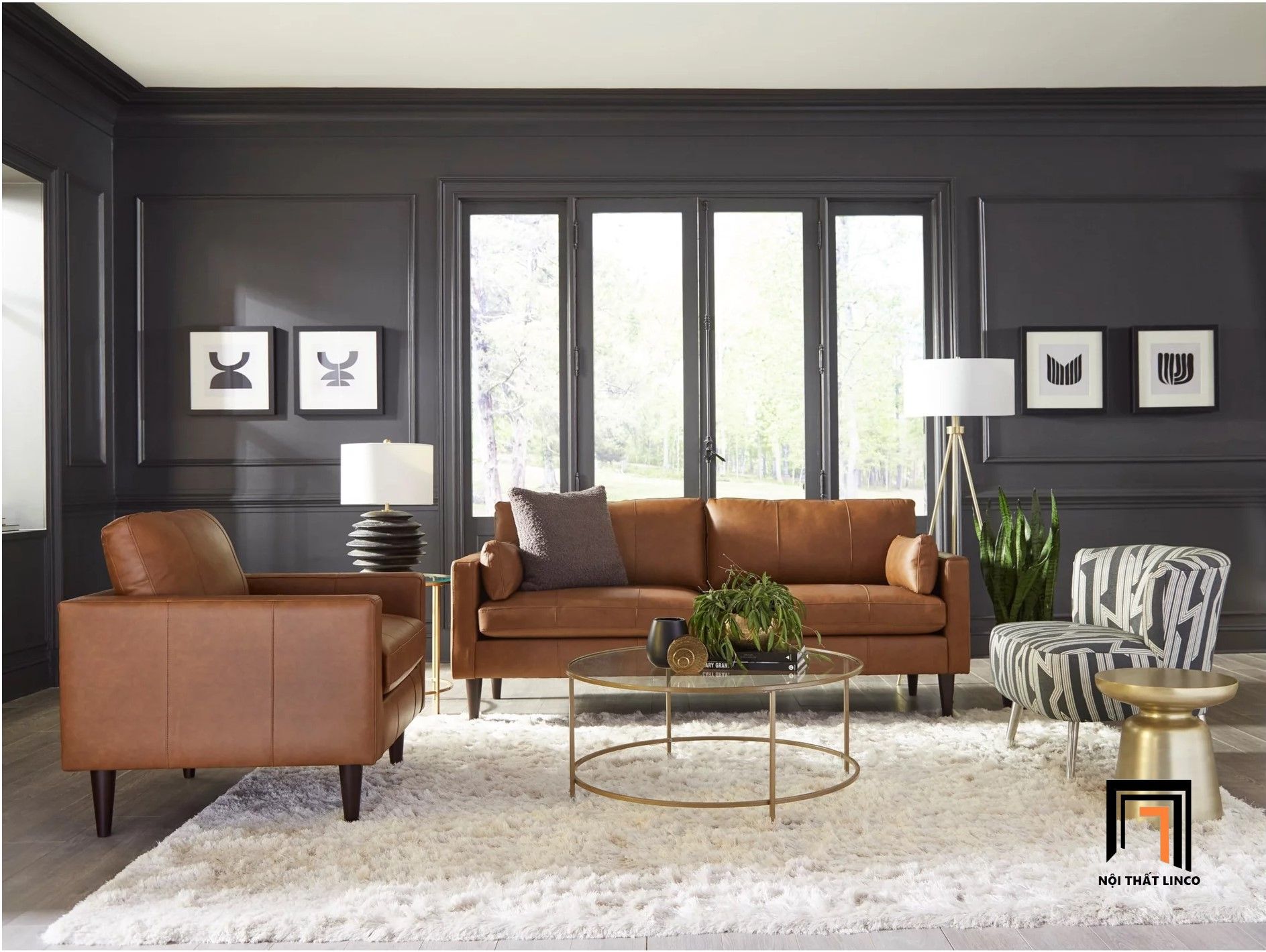 Bộ ghế sofa văn phòng sang trọng KT26 Cabun da công nghiệp