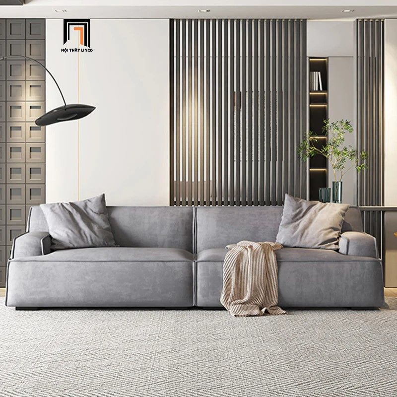 Ghế sofa băng cho phòng khách chung cư BT179 Station 2m4 vải nhung