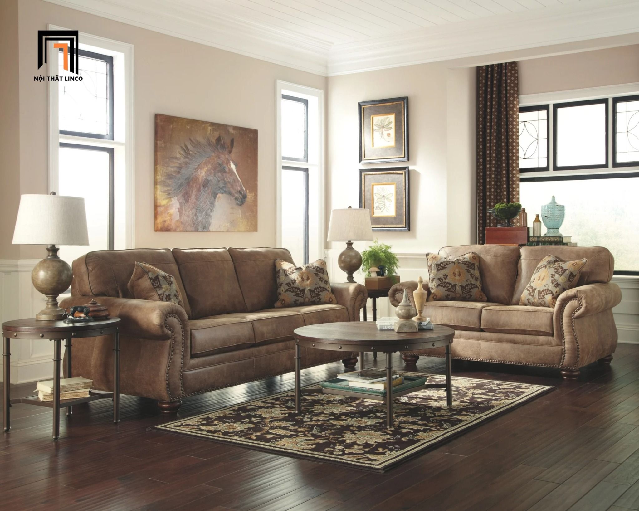 Bộ ghế sofa cao cấp KT160 Ambrister phong cách tân cổ điển