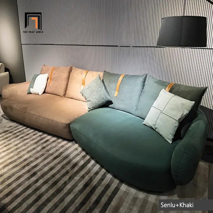 Ghế sofa băng cong dài 2m6 BT84 Guava phòng khách gia đình