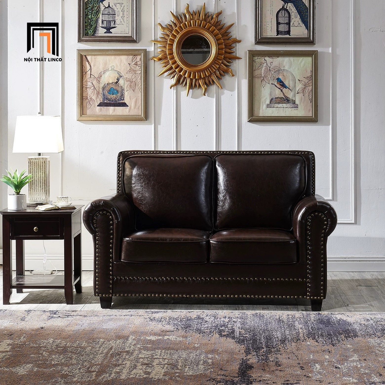 Bộ ghế sofa tân cổ điển KT162 Clyro phòng khách sang trọng