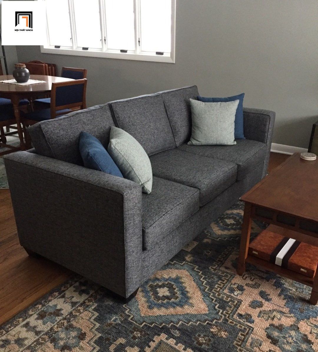 Ghế sofa băng 3 nệm ngồi BT12 Beryl 2m cho phòng khách sang trọng