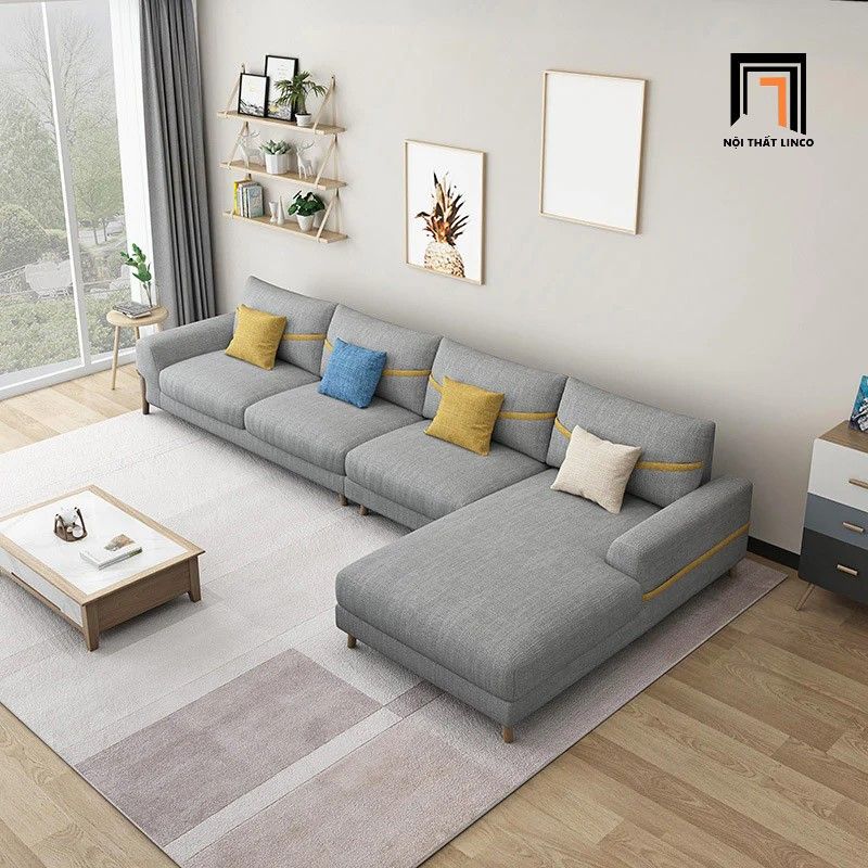 Ghế sofa góc gia đình GT185 Zamora 3m x 1m6 vải nỉ xinh xắn