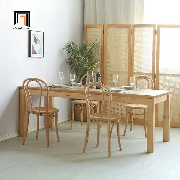 Set bàn ghế ăn gỗ ash 28-KH6-G55-B108 cho gia đình sang trọng