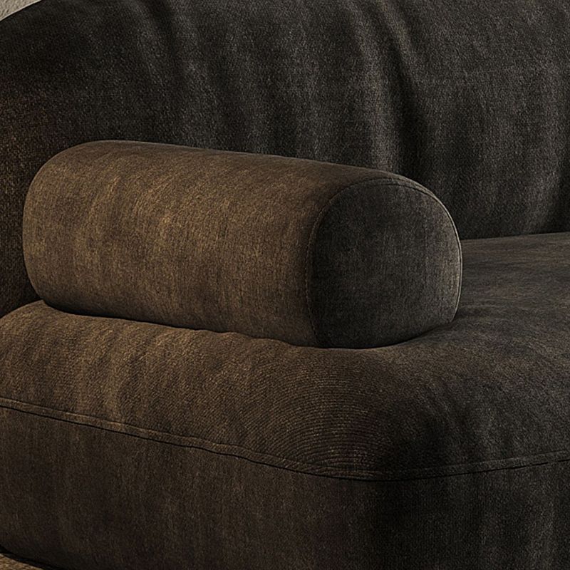 Ghế sofa băng hiện đại 2m4 BT286 Eldama vải nỉ màu nâu đậm