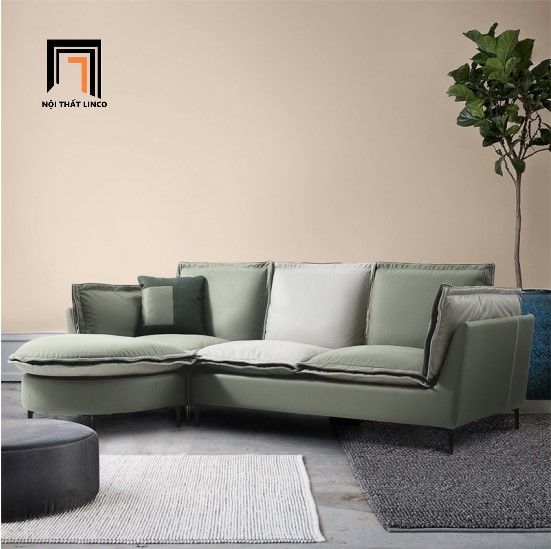 Bộ ghế sofa góc chữ L 3m2 x 1m6 GT36 Securing trẻ trung