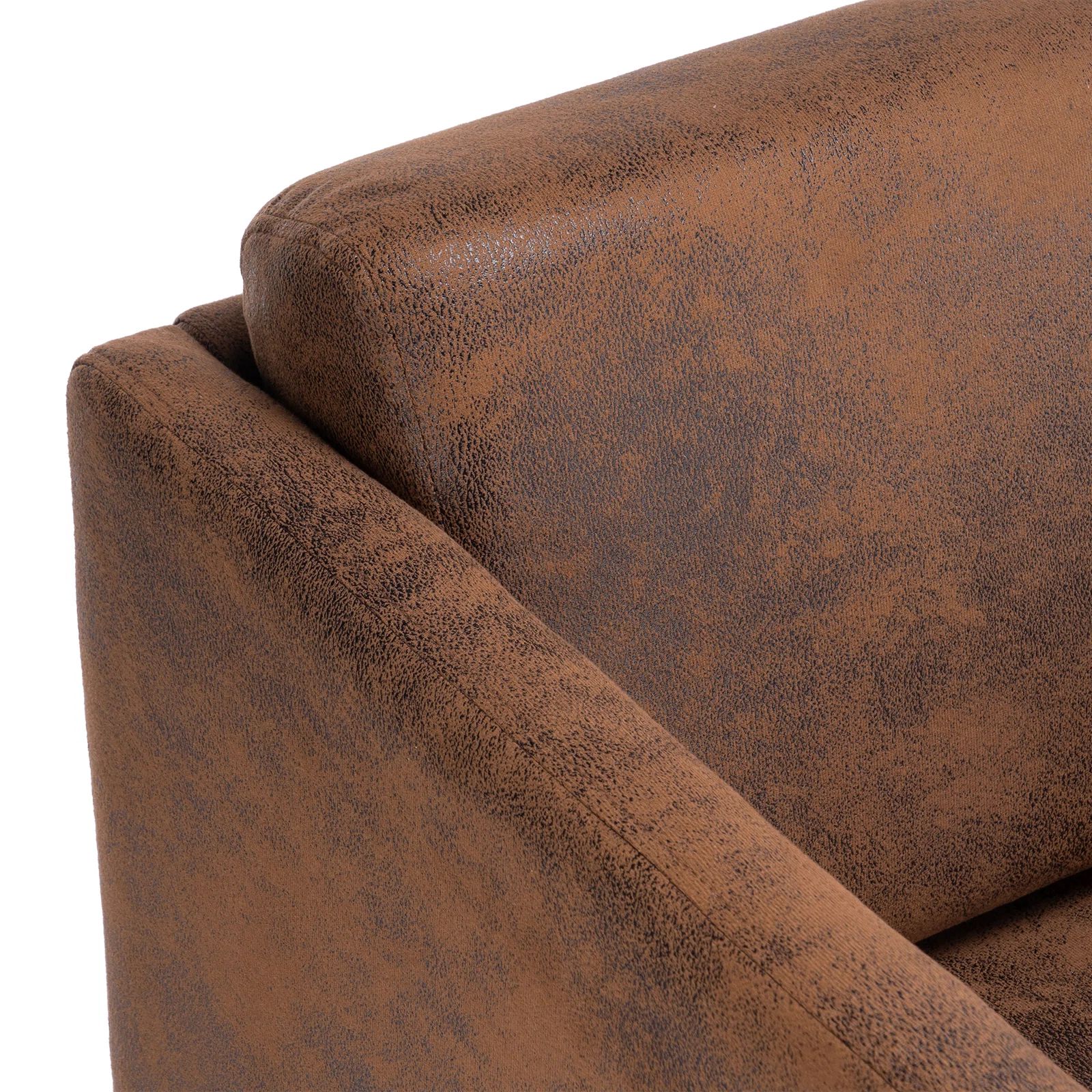 Ghế sofa đơn 1 nệm ngồi DT87 Raionna cho văn phòng da giả
