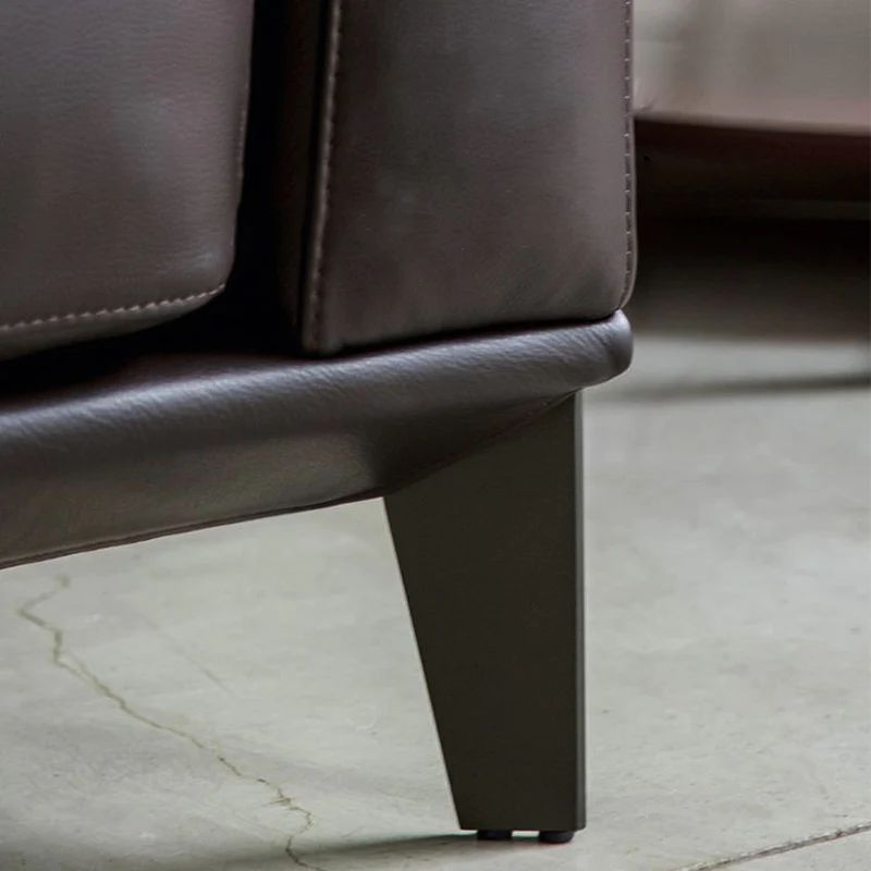 Ghế sofa băng cho văn phòng BT175 Monda 2m da giả nâu đậm