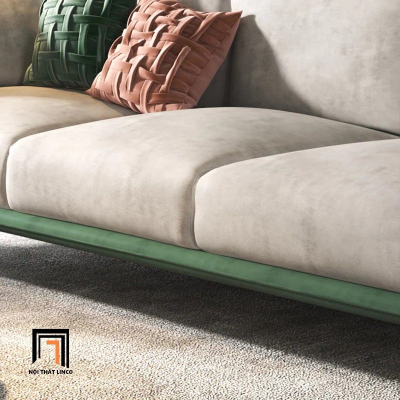 Ghế sofa băng bọc da công nghiệp BT66 Cornuda dài 2m15