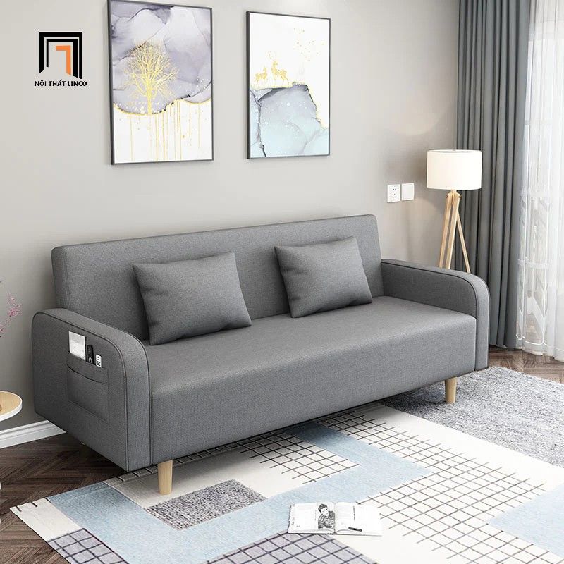 Ghế sofa giường nằm giá rẻ GB65 Iva dài 1m9 cho phòng nhỏ
