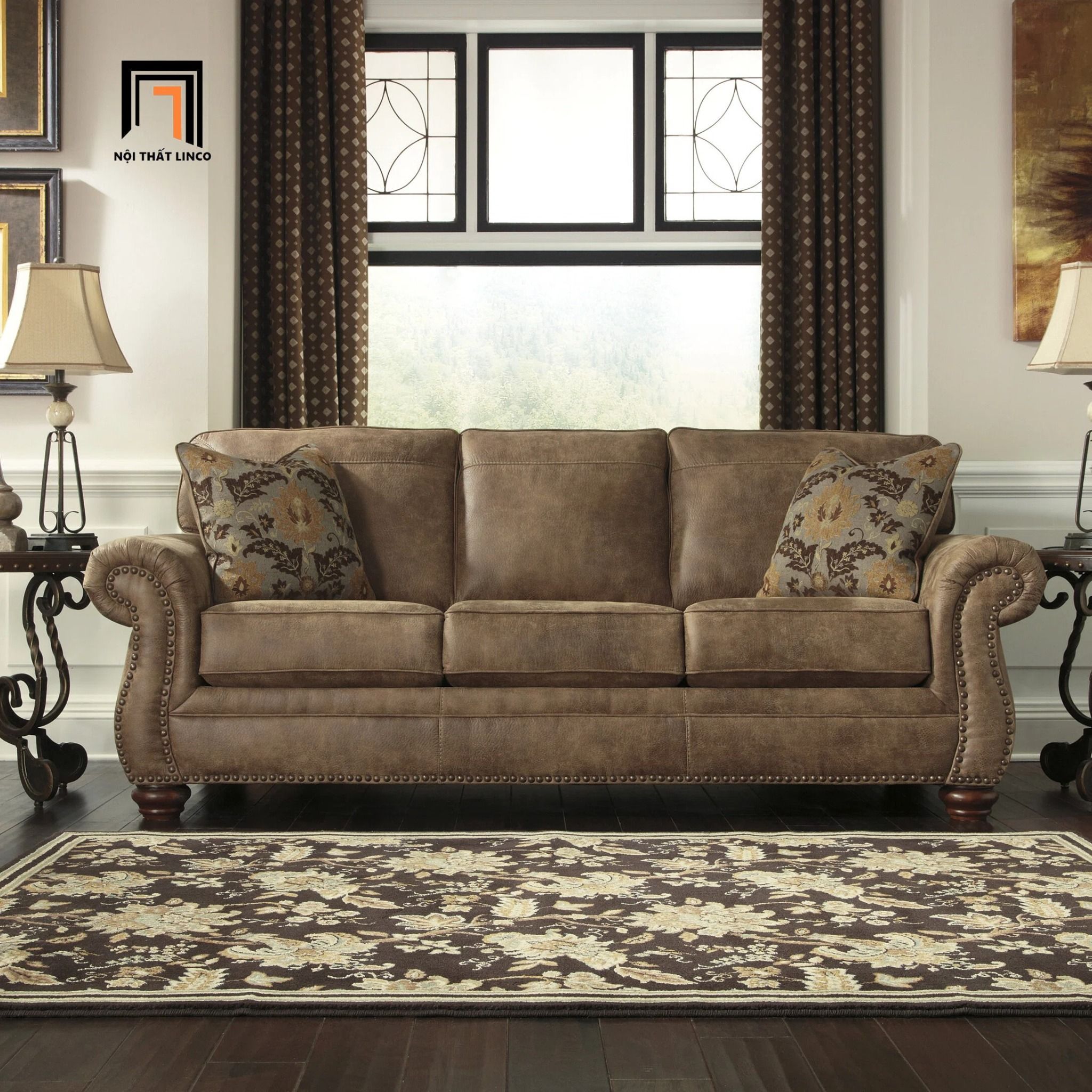 Bộ ghế sofa cao cấp KT160 Ambrister phong cách tân cổ điển