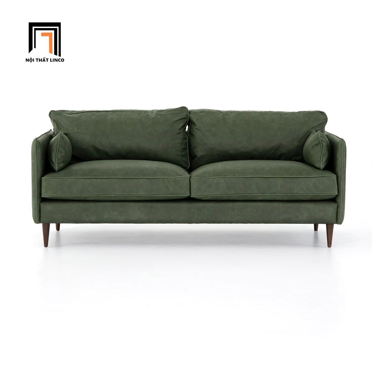 Ghế sofa băng da công nghiệp BT130 Reese 1m9 xanh lá army