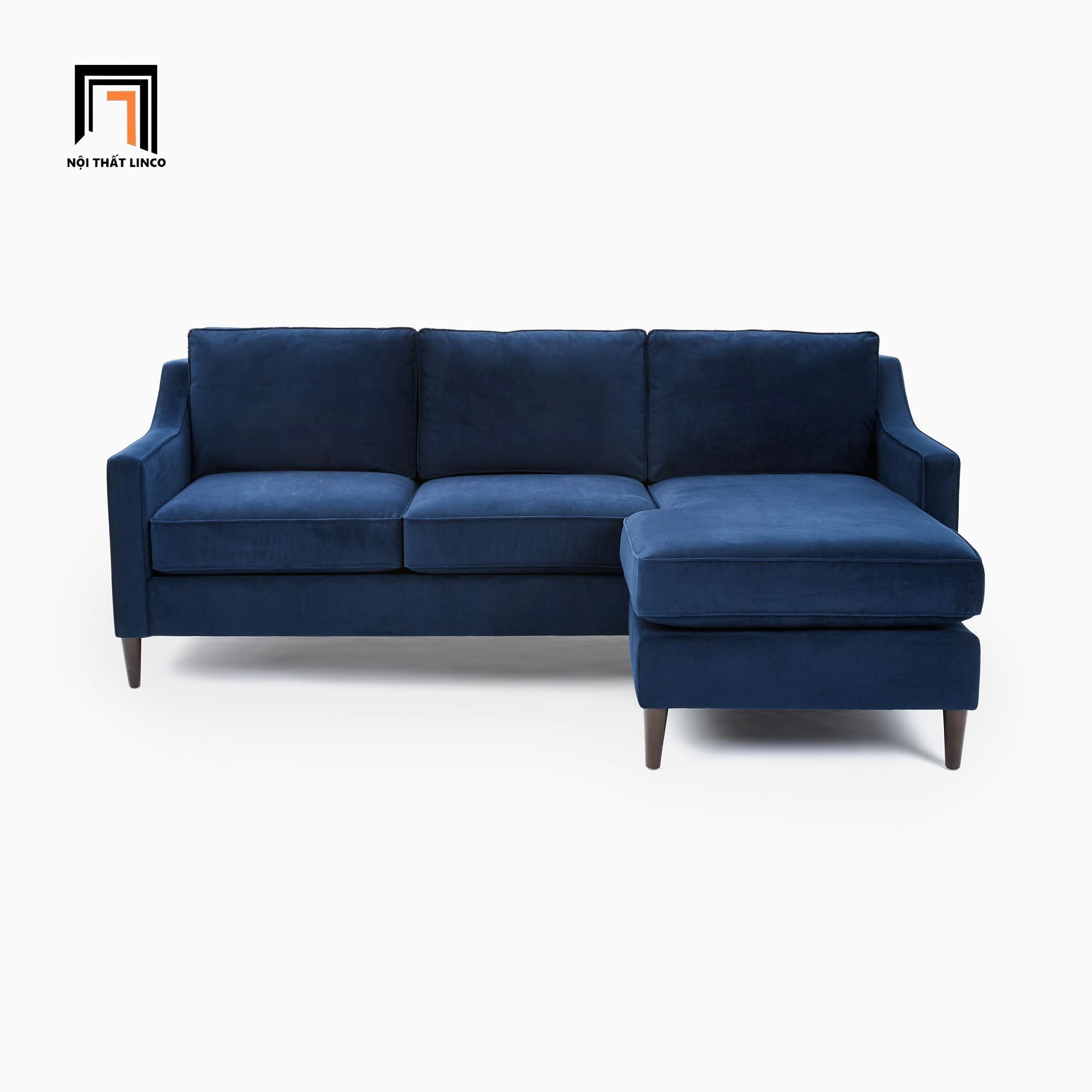 Bộ ghế sofa góc xoay chiều GT77 Paige 2m2 x 1m5 màu xanh đen