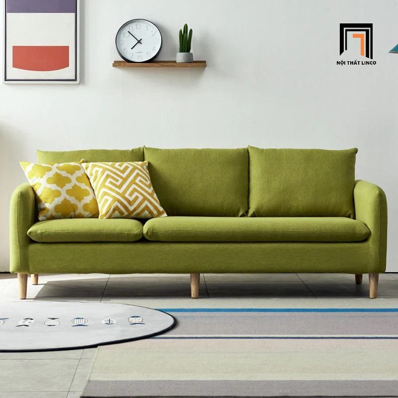 Combo ghế sofa văn phòng KT59 Lynan vải bố màu xám ghi