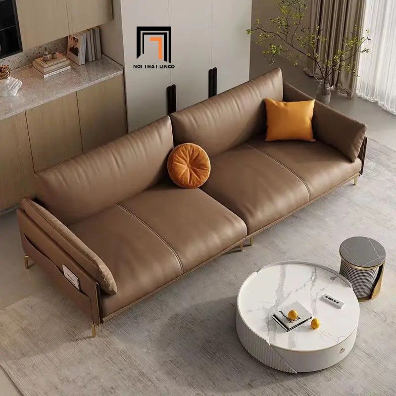 Ghế sofa băng sang trọng BT85 Skinny dài 2m4 có túi đựng remote