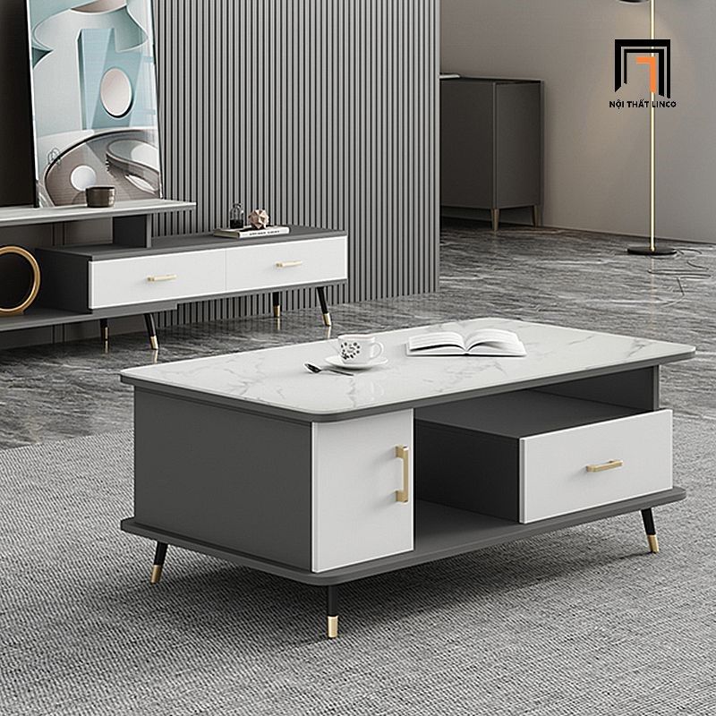 Bàn sofa cao cấp cho gia đình BSF32 Sander 1m x 50 mặt đá