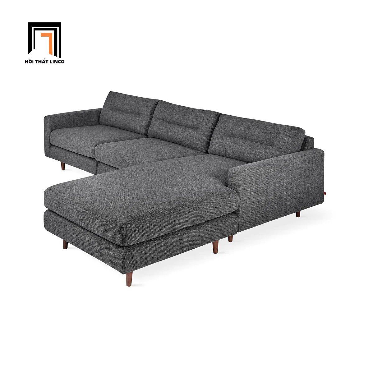 Bộ ghế sofa góc L 2m2 x 1m7 GT81 Logan cho gia đình giá rẻ