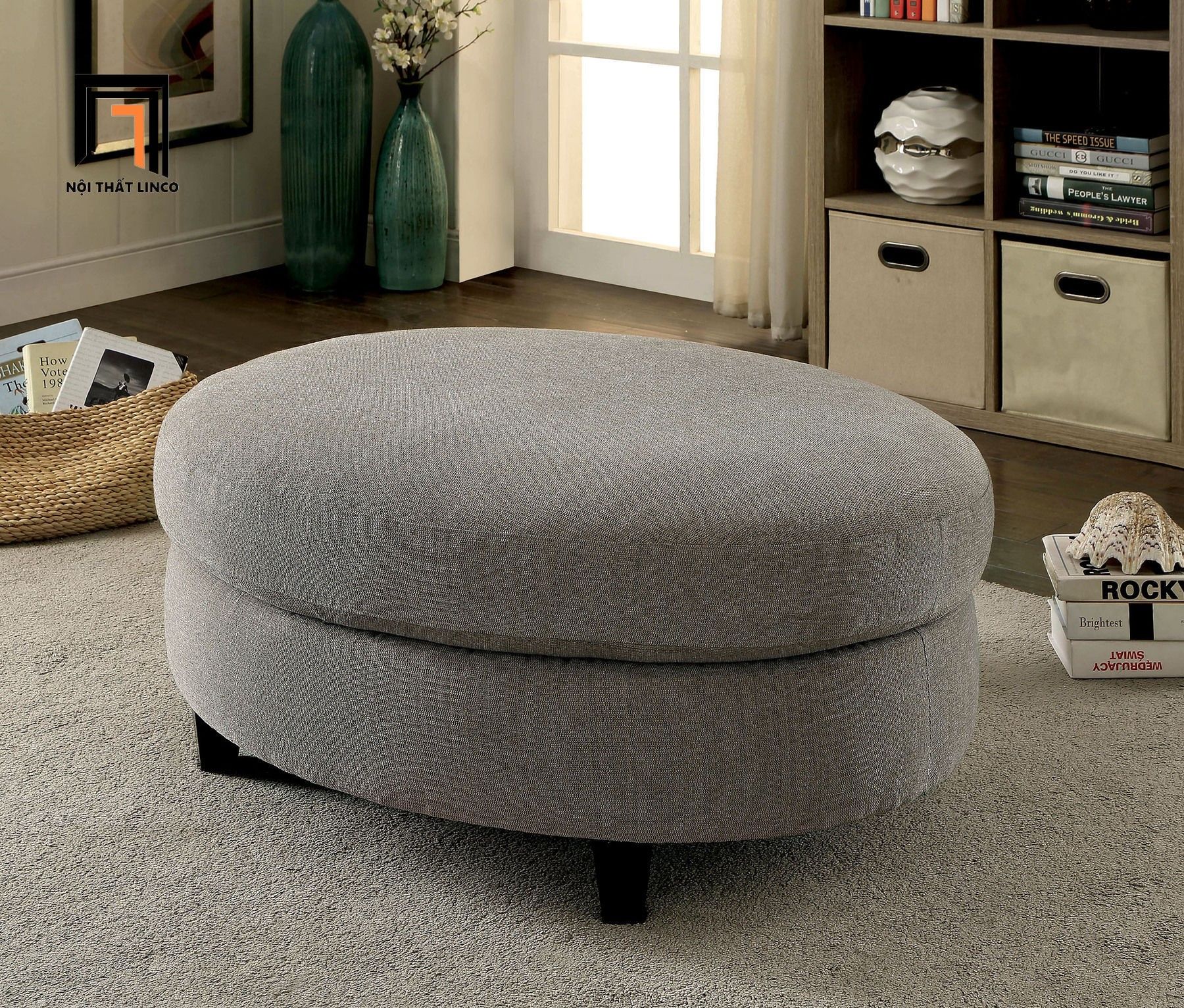 Bộ ghế sofa góc chữ L GT70 Sarin 3m kiểu dáng châu Âu