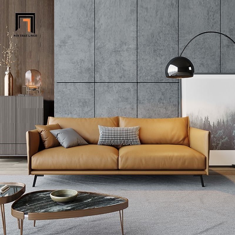 Bộ ghế sofa phòng khách chung cư KT115 Rachel da công nghiệp