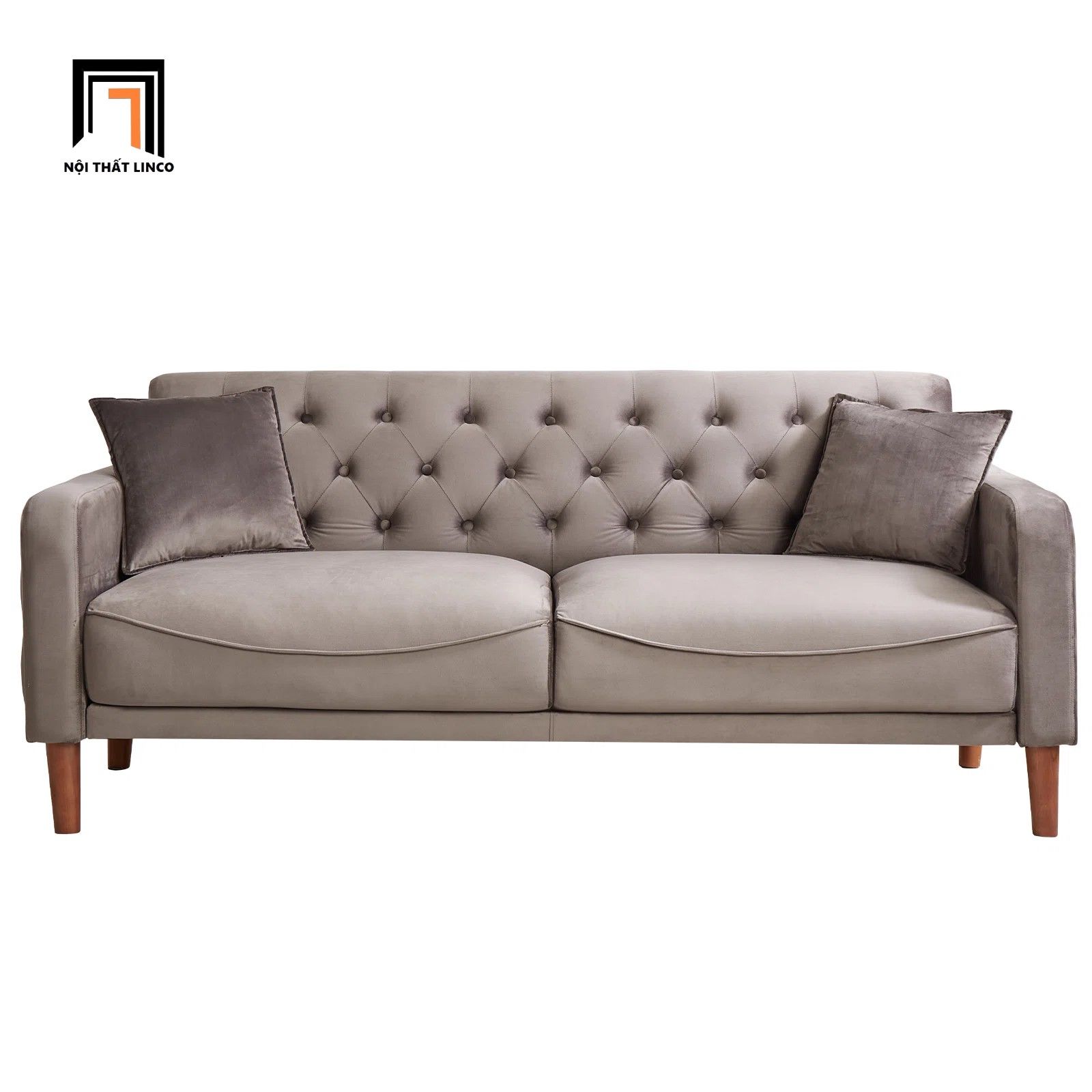 Ghế sofa băng giật nút BT97 Kensinton 1m9 vải nhung mềm