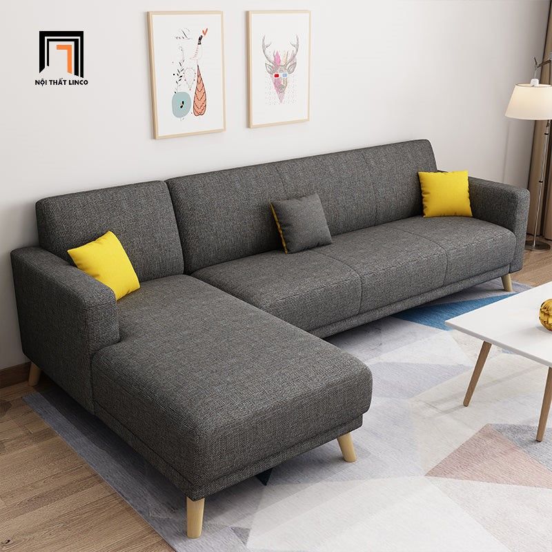 Ghế sofa góc L cho văn phòng nhỏ GT126 Torre 2m5 x 1m45 giá rẻ