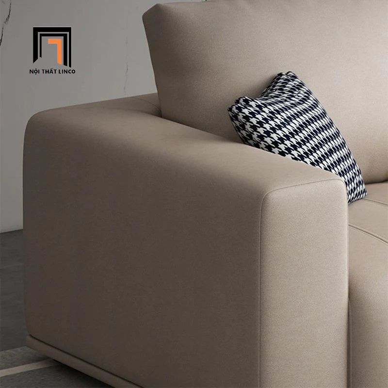 Ghế sofa góc chữ L GT170 Flin 3m x 1m6 da giả màu xám
