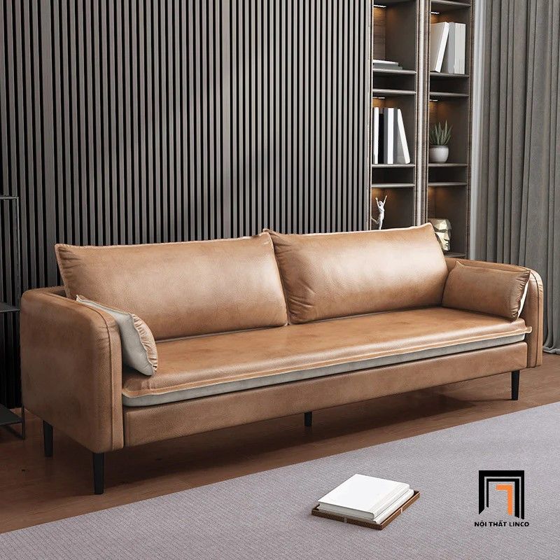 Ghế sofa băng dài 2m BT152 Flamo phối màu da Pu trẻ trung