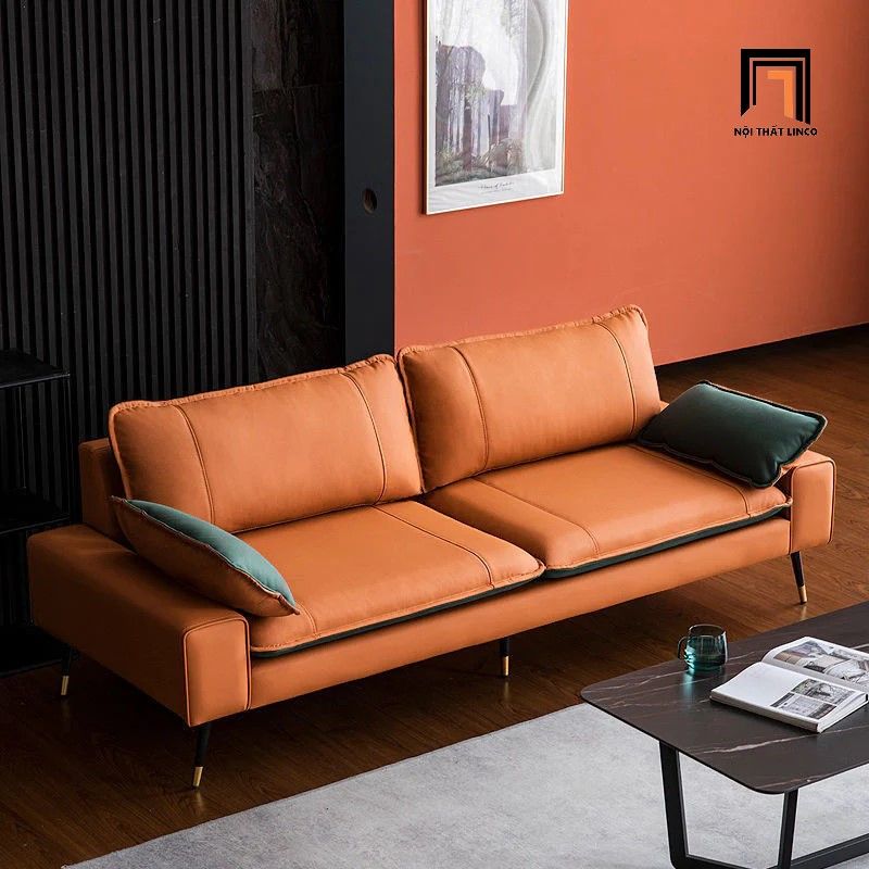 Ghế sofa văng hiện đại BT153 Faux 2m2 cho chung cư hiện đại