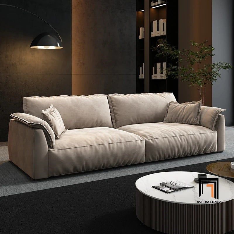 Ghế sofa văng dài 2m2 BT71 Flannet vải nhung sang trọng