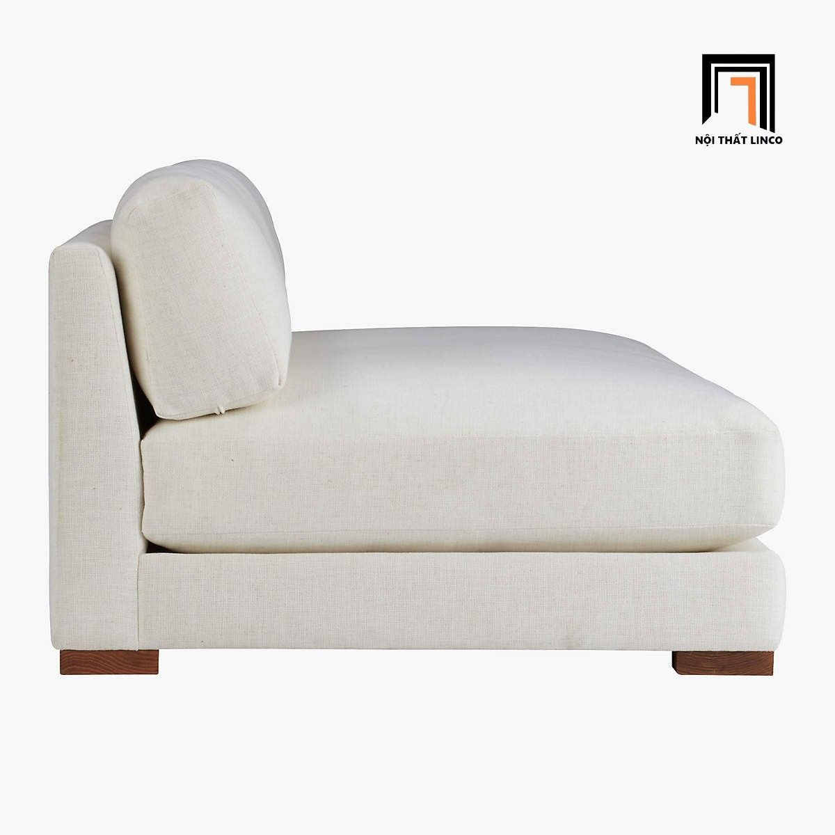 Ghế sofa băng giường giá rẻ GB4 Pizza dài 2m màu trắng kem