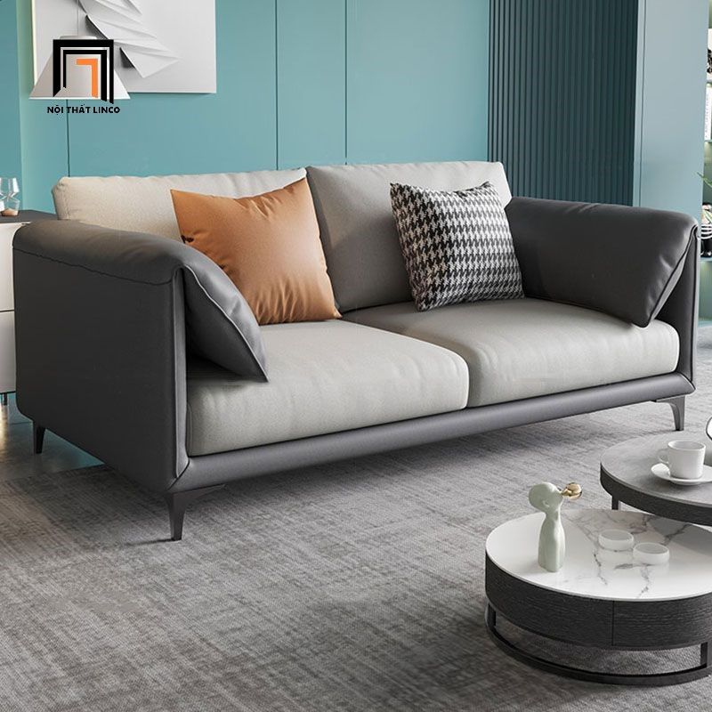 Ghế sofa đơn văn phòng làm việc DT80 Lesca phối màu da giả