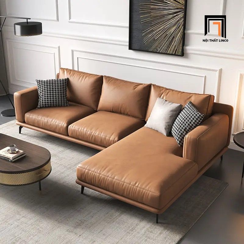 Bộ ghế sofa góc L GT56 Modela 2m4 x 1m6 phối màu trẻ trung
