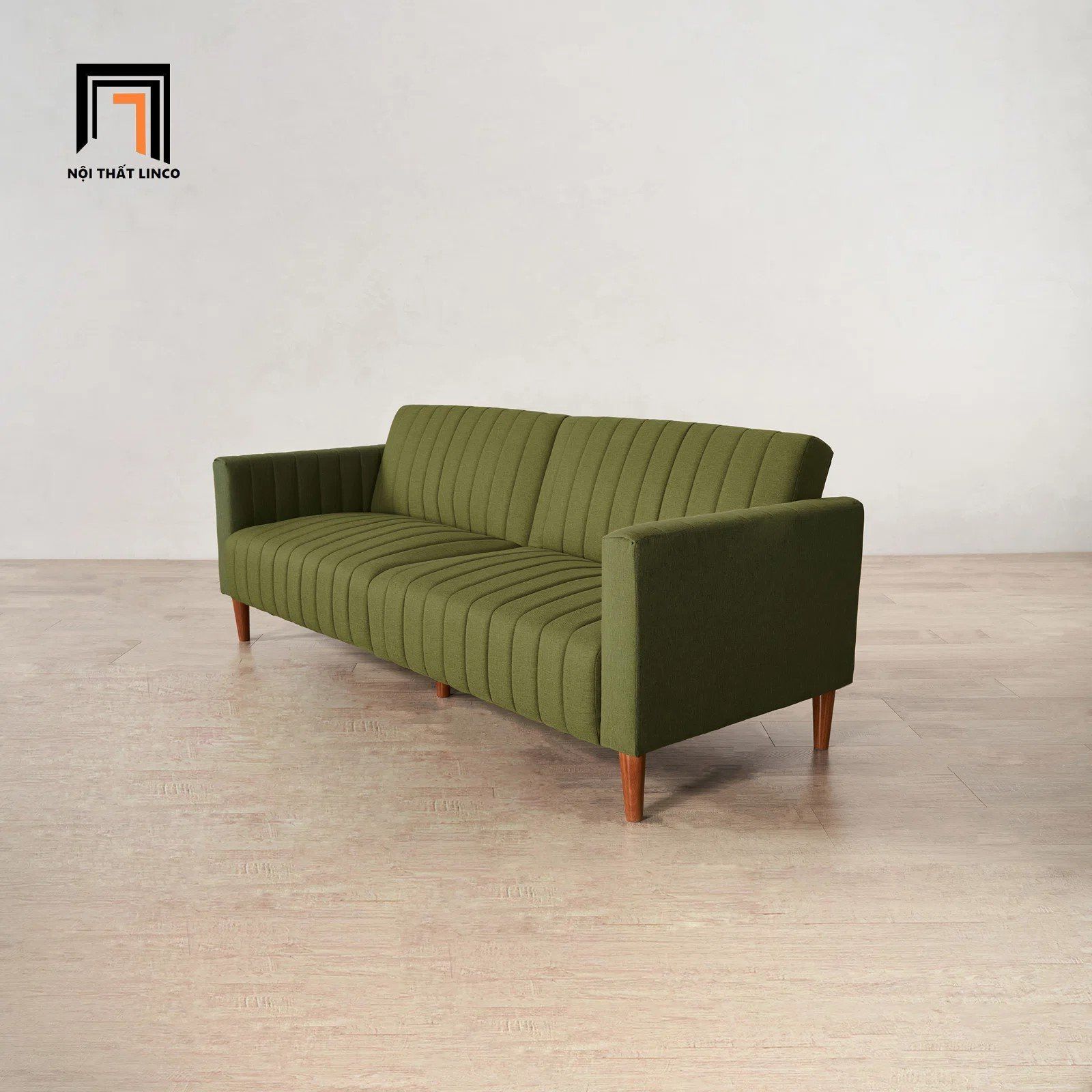 Ghế sofa giường đa năng xinh xắn GB77 Hansfried dài 2m xanh lá