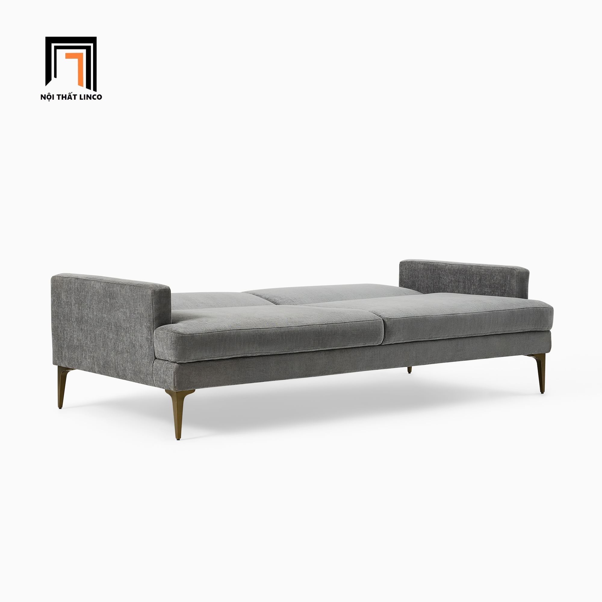 Ghế sofa băng giường nằm GB12 Andes 2m vải nỉ xám