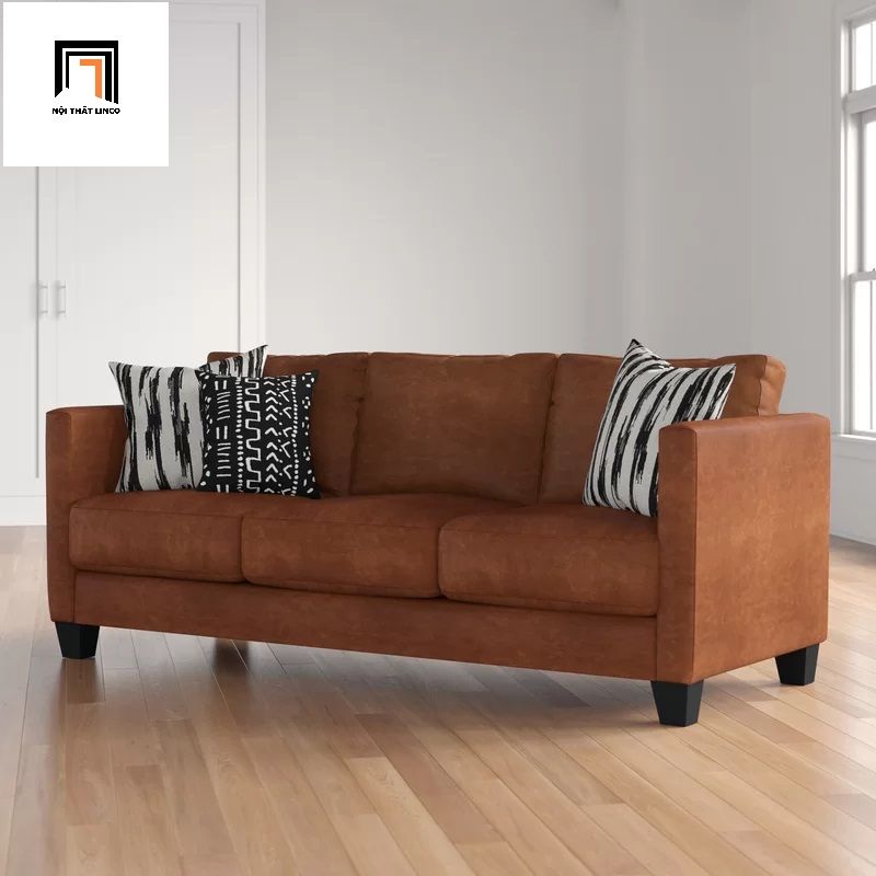 Ghế sofa băng bọc da giả cao cấp BT7 dài 2m cho gia đình