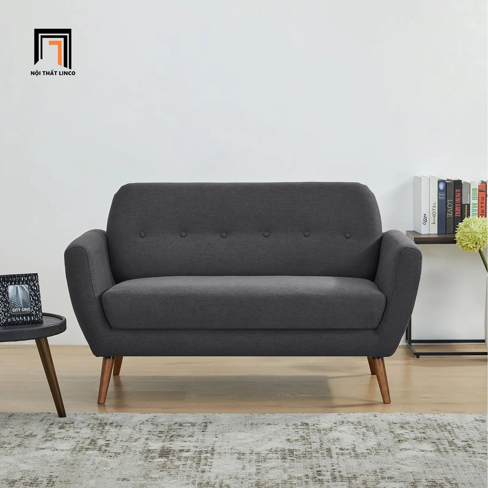 Ghế sofa băng nhỏ gọn BT231 Cutshall dài 1m3 giá rẻ