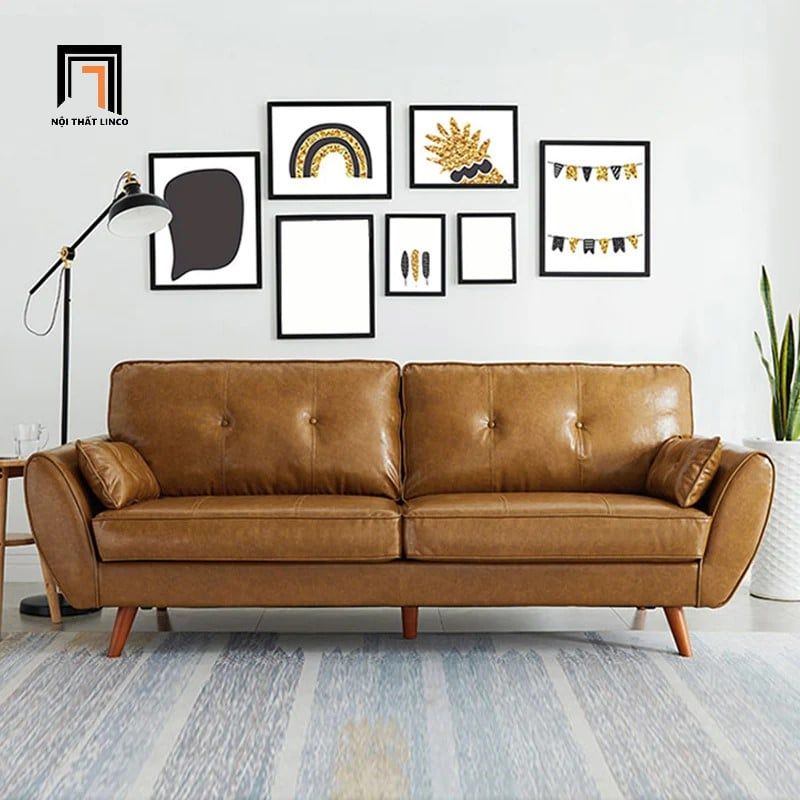 Ghế sofa đơn 1 người màu xanh than DT77 Rothry bọc da giả