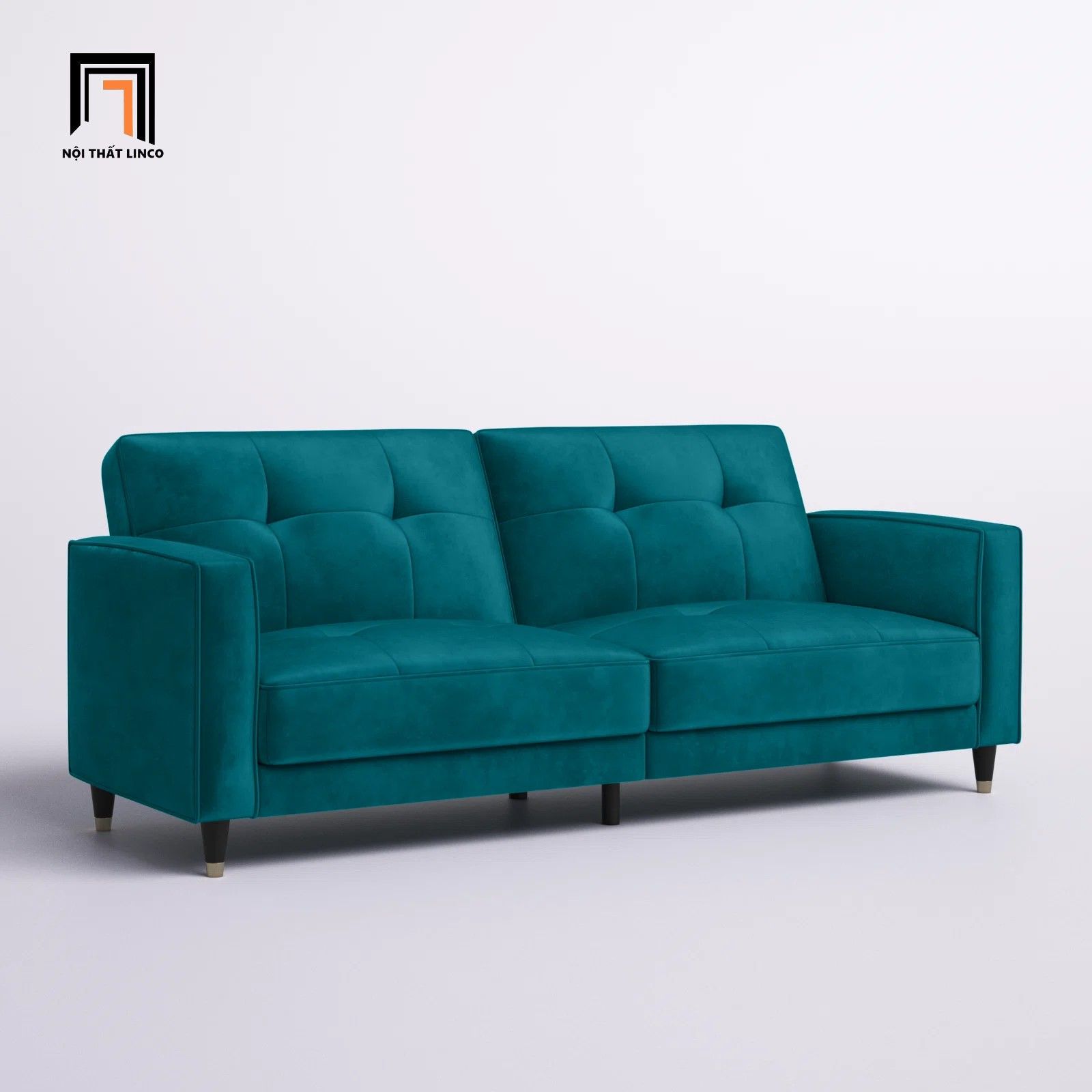 Ghế sofa văng bật giường GB42 Novelle 1m8 màu xanh lá