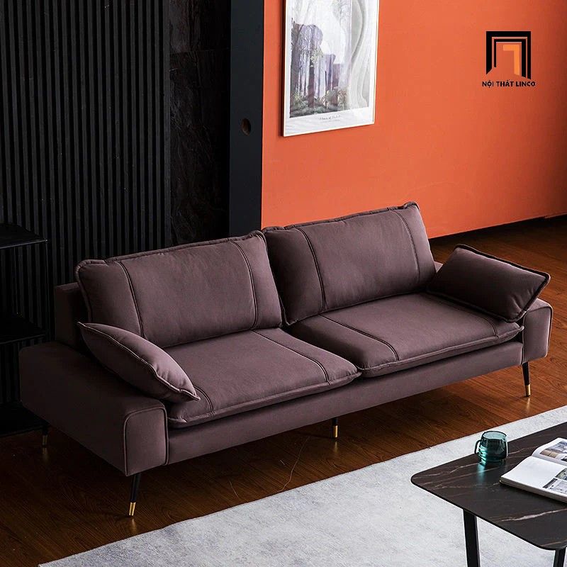 Ghế sofa văng hiện đại BT153 Faux 2m2 cho chung cư hiện đại