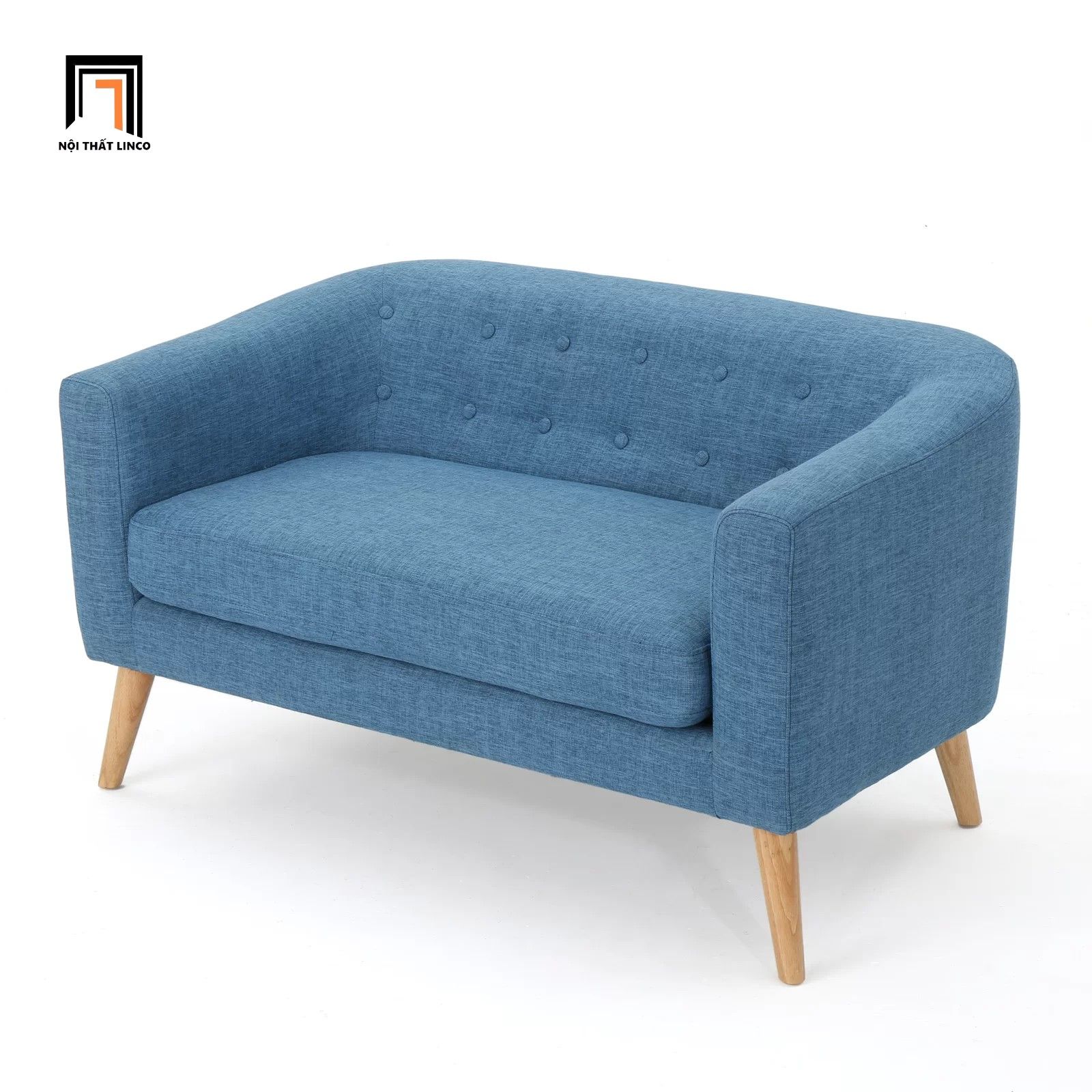 Ghế sofa băng cho phòng trọ màu cam BT208 Decato dài 1m2 giá rẻ