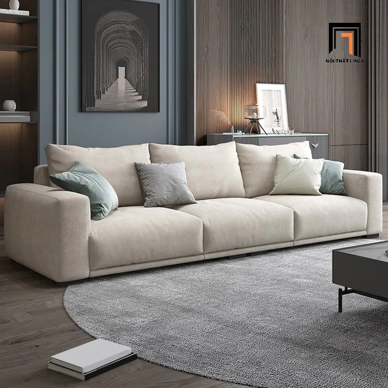 Ghế sofa góc chữ L GT143 Omaha 2m3 x 1m6 xám tro cho chung cư