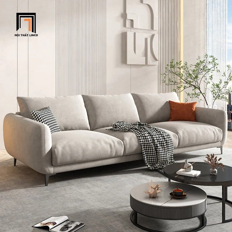 Ghế sofa băng dài 2m1 3 nệm ngồi BT272 Sydney cho chung cư