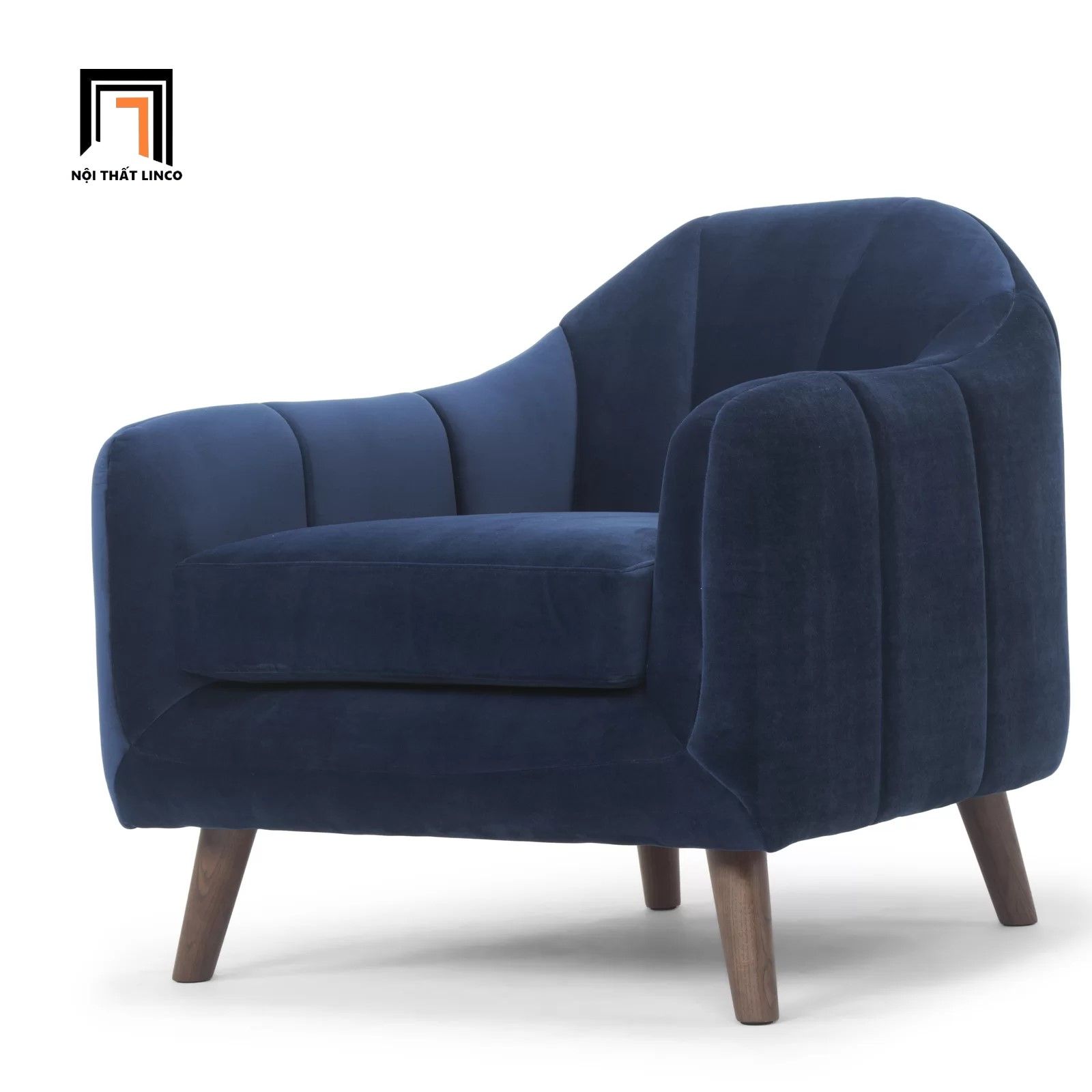 Ghế sofa đơn sang trọng DT39 Mistana cho gia đình vải nhung