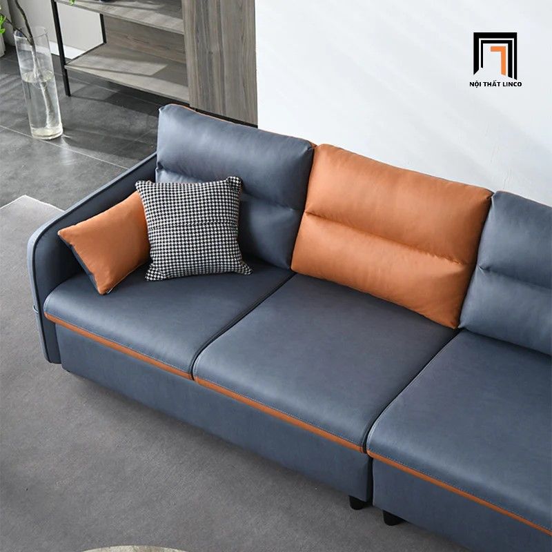 Ghế sofa văng dài giá rẻ 2m4 BT189 Bundar da Pu cao cấp
