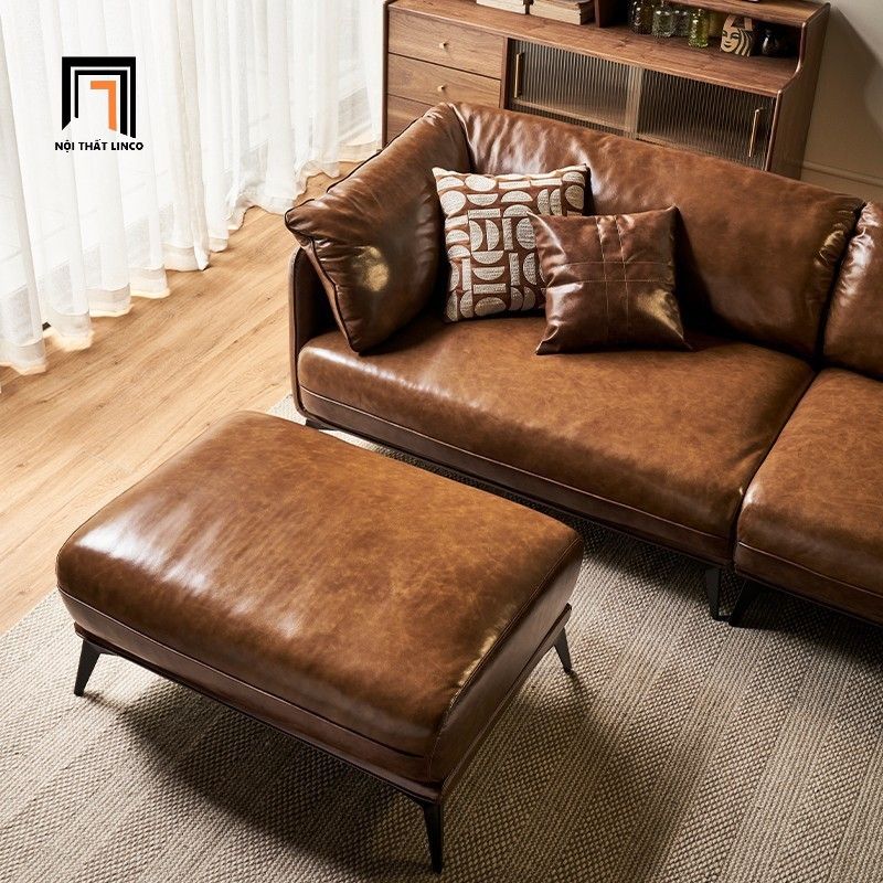 Bộ ghế sofa phòng khách cao cấp KT154 Natuco bọc da giả đẹp