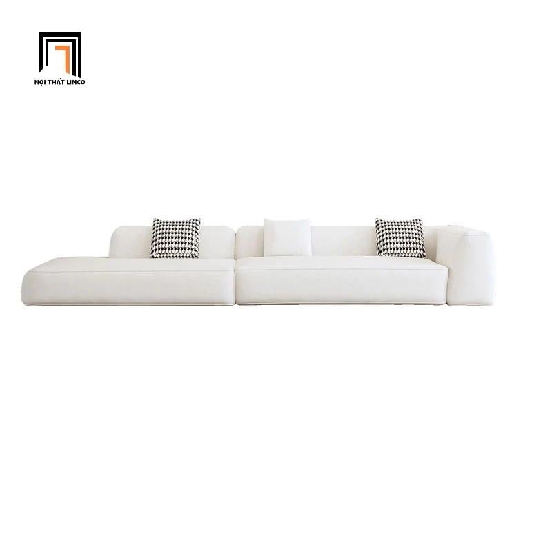 Ghế sofa băng dài 3m1 BT255 Dayton xám trắng cho chung cư