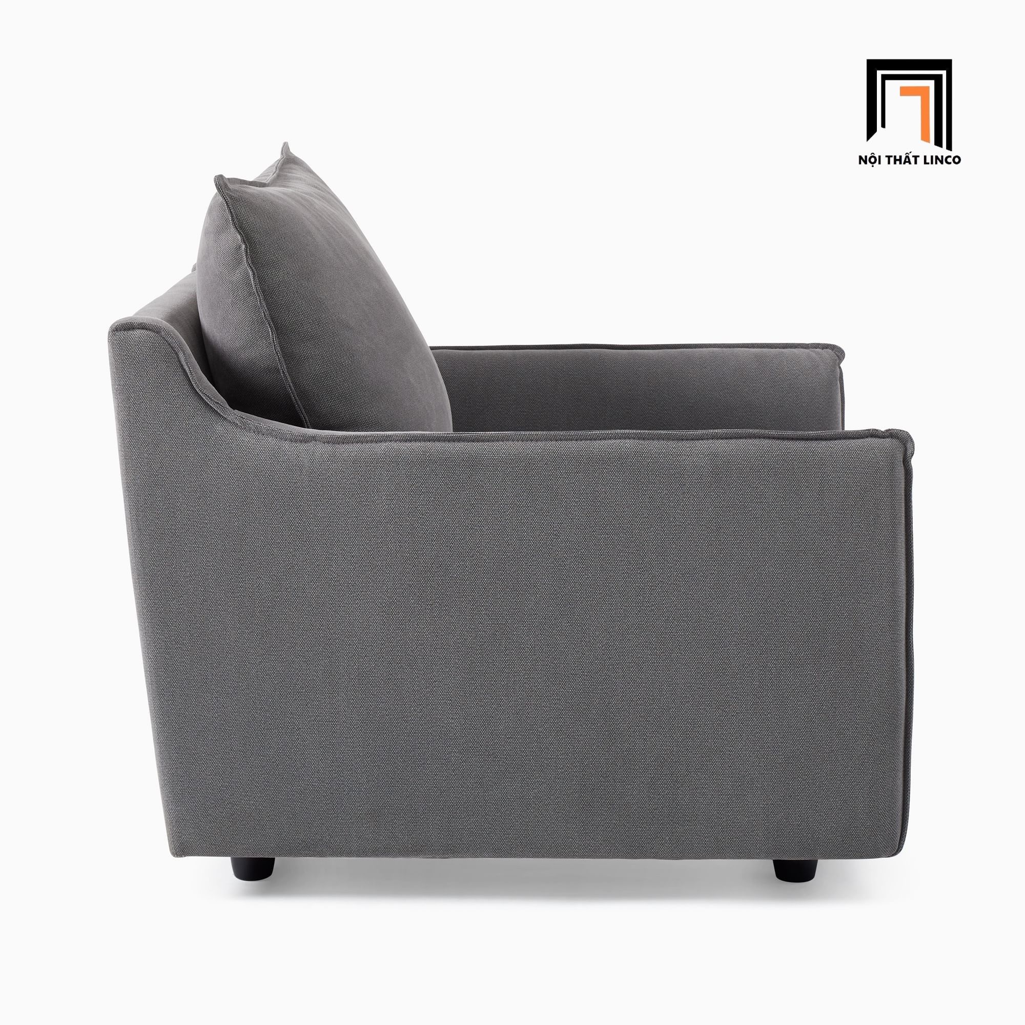 Ghế sofa đơn ngồi thư giãn đọc sách DT24 Easton vải nhung nỉ