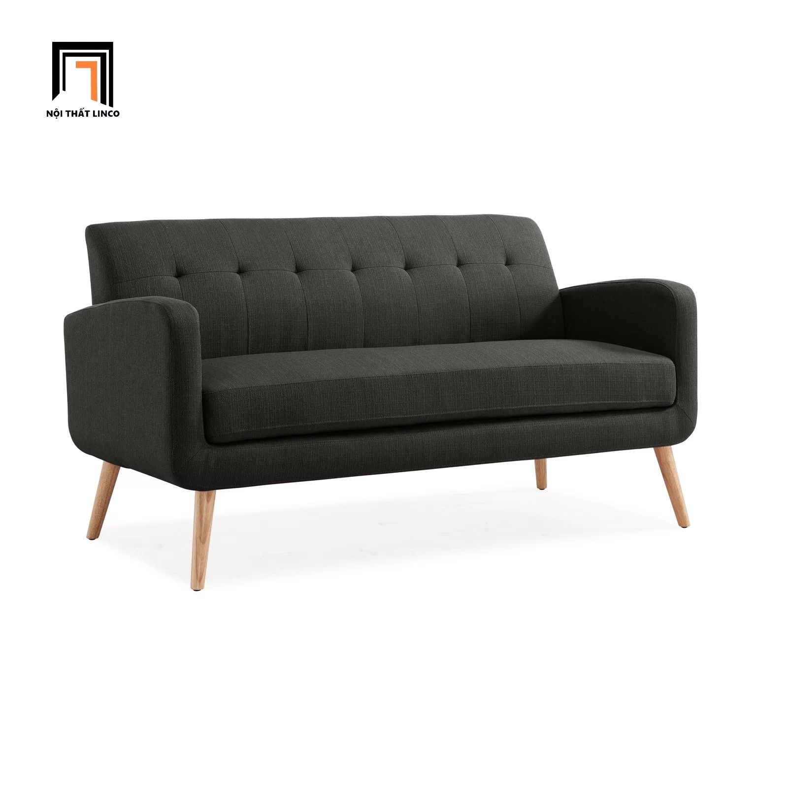 Ghế sofa băng chờ cho văn phòng BT223 Valeria 1m7 màu đen