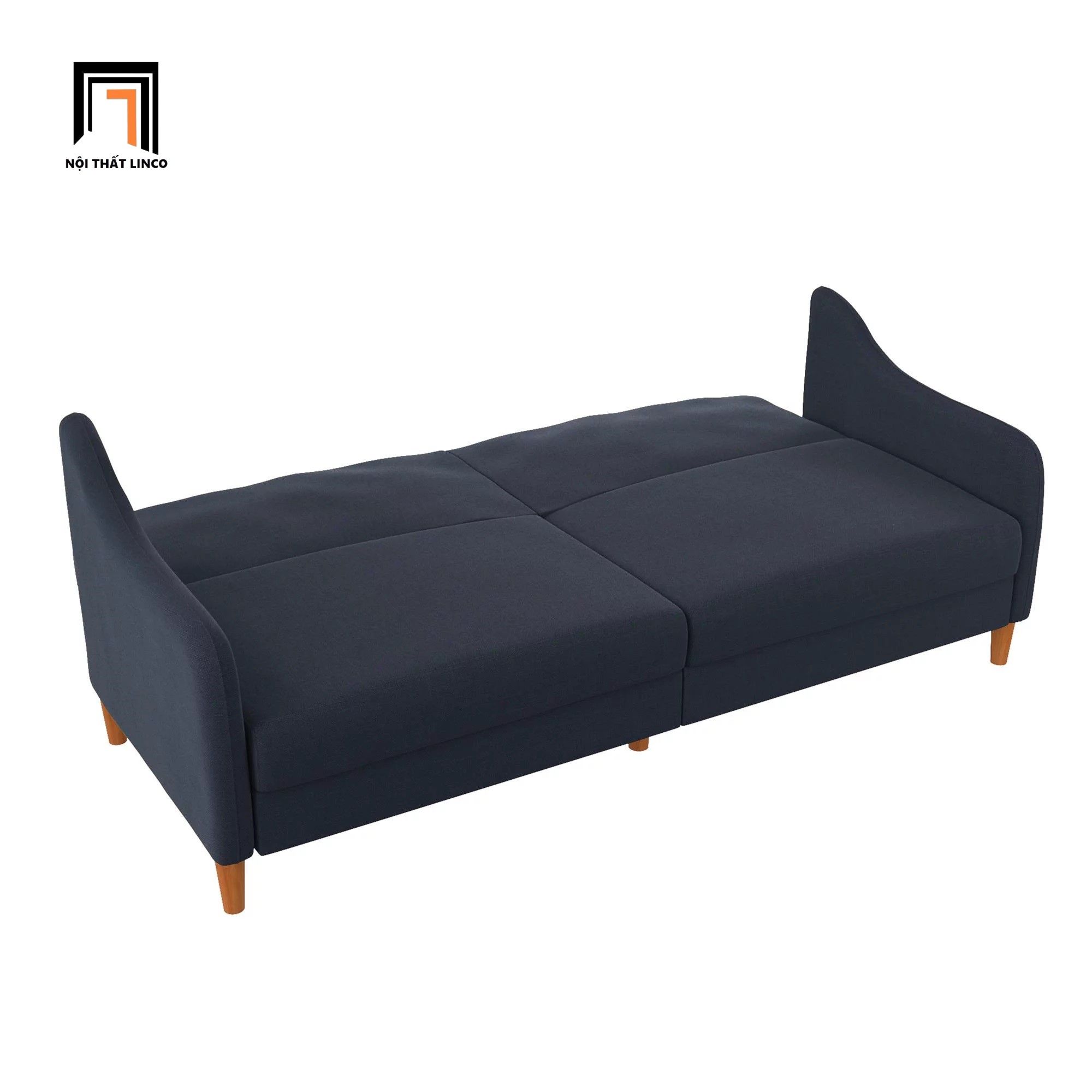 Ghế sofa văng giường nằm GB17 Jasper màu xanh than dài 1m9