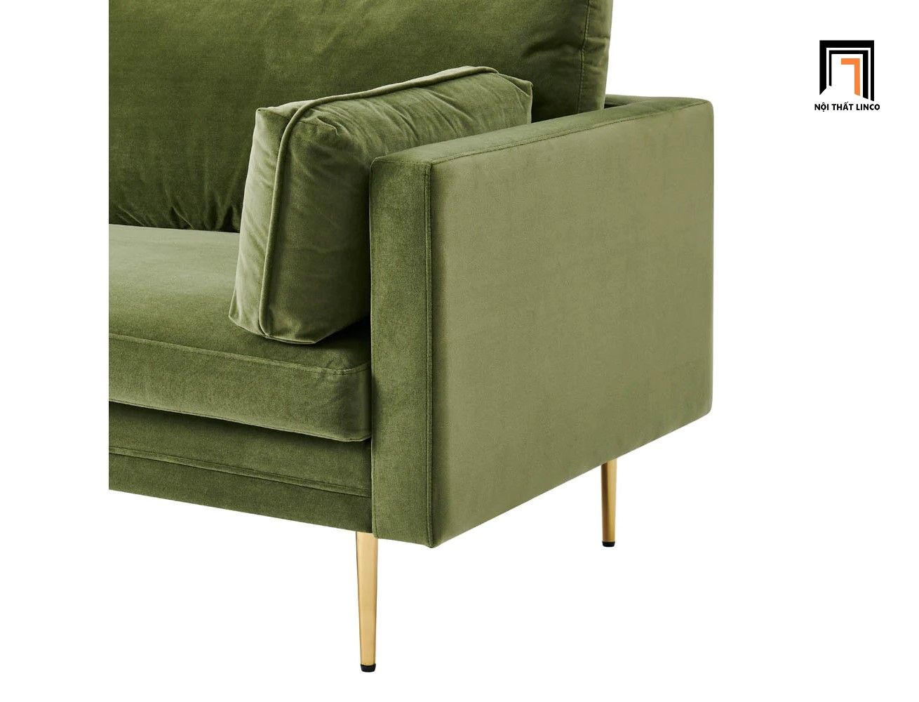 Ghế sofa đơn nhỏ gọn DT82 Pelham xanh lá cho góc phòng